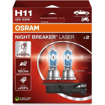 Osram Night Breaker Laser H11 PGJ19-2 12V 55W 64211NL-2HB