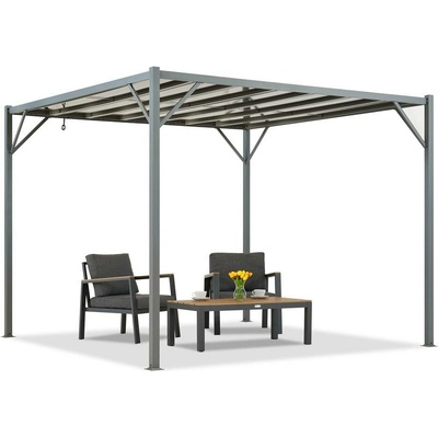 Garden Point terasová pergola Paros 3 x 3 m Antracitová