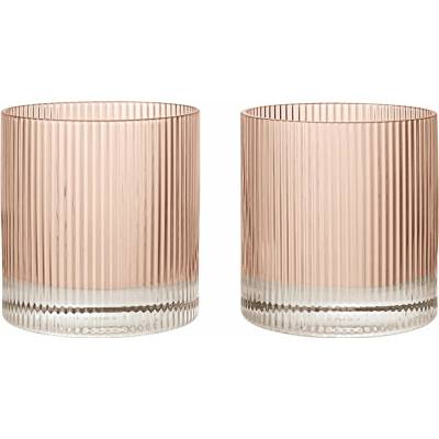 Ferm Living Sklenice Tumbler Ripple Blush 2 x 250 ml
