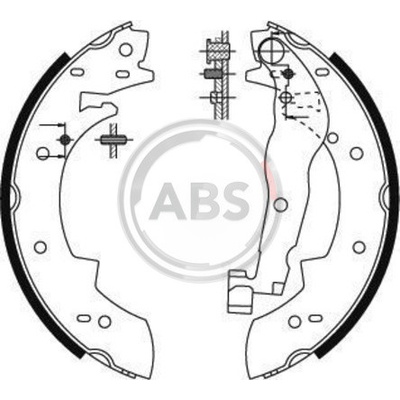 A.B.S. Sada brzdových čeľustí 8915