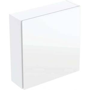 Geberit - Шкафче 47x45x15 см, 1 врата, панти ляво/дясно, бяло/бяло стъкло 502.319. 01.2 (502.319.01.2)