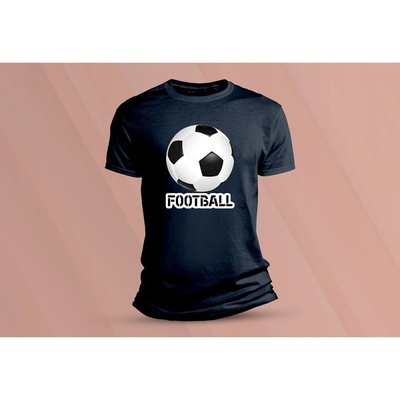 Sandratex dětské bavlněné tričko Football. tmavě šedá