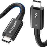 BlitzWolf BW-HDC8 240W USB-C to USB-C cable, 0, . 5m (black) (BW-HDC8 0.5M)