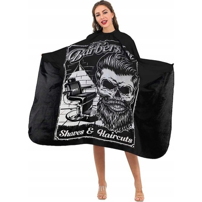 Korbi KADERNÍCKY PLÁŠŤ SALÓNU NA STRIHANIE VLASOV SKULL BARBER
