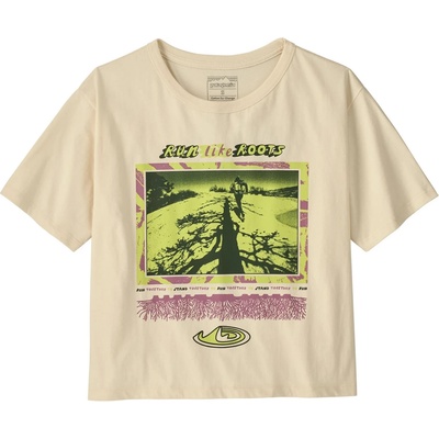 Patagonia Дамска тениска Patagonia Women's Run Like Roots Easy Cut T-Shirt - Undyed Natural (916-6173-0214)