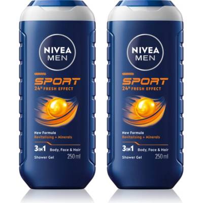 Nivea MEN Sport душ-гел за мъже изгодна опаковка