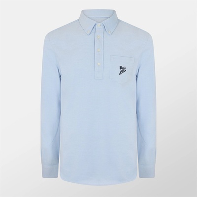 Ralph Lauren Риза с дълъг ръкав Polo Ralph Lauren Men's Embroidered Logo Chest Pocket Long Sleeve Shirt - Chambray Blue