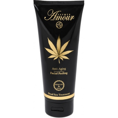 Shemen Amour peeling na tvár so zlatom konopným olejom a harmančekom 200 ml