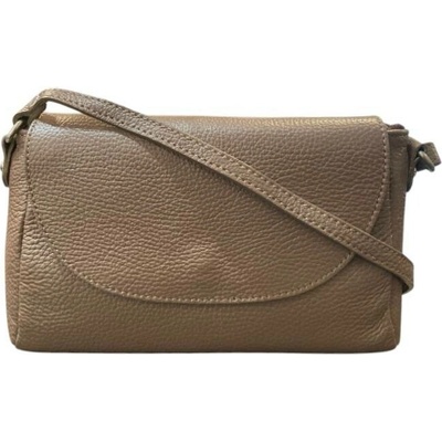 Vera Pelle dámská crossbody kožená 1663 hneda bruciato hnědá