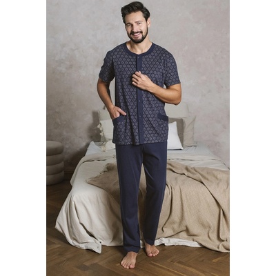 Italian Fashion Ricardo pánské pyžamo kr.rukáv tm.modré