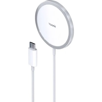 Image 1 of Yookie Безжично зарядно устройство Yookie Ki176, Qi, 15W, Бял - 40255
