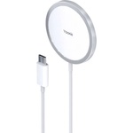Yookie Безжично зарядно устройство Yookie Ki176, Qi, 15W, Бял - 40255