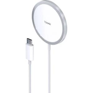 Yookie Безжично зарядно устройство Yookie Ki176, Qi, 15W, Бял - 40255