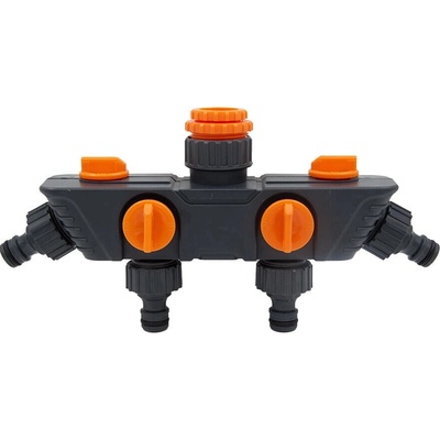 adaptér na kohoutek-rozdělovač 4cestný 1/2" + 3/4" + 1"