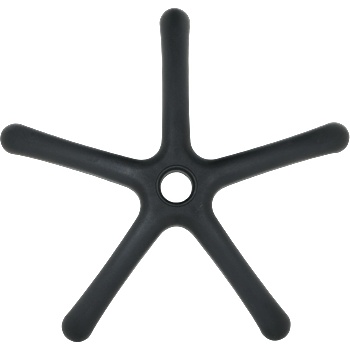 Zvezda за детски стол - 250 мм - полипропилен - черна (7040062)