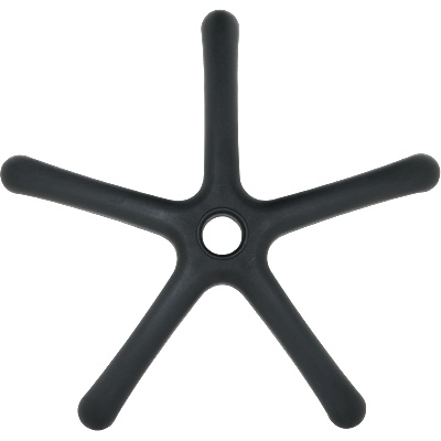 Zvezda за детски стол - 250 мм - полипропилен - черна (7040062)