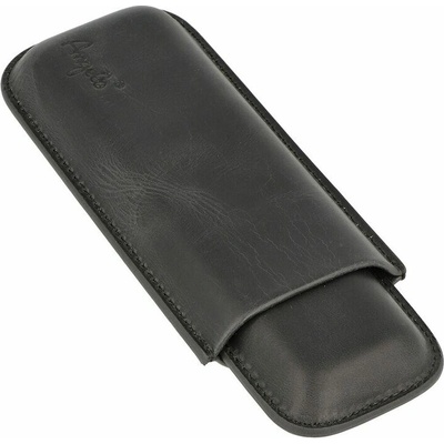 Angelo pouzdro na 2 doutníky kůže 17,5 cm black