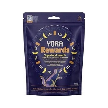 YORA Rewards hmyz arašidy a banán 100 g