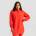 GymBeam Дамски суичър Limitless Longline Hot Red S
