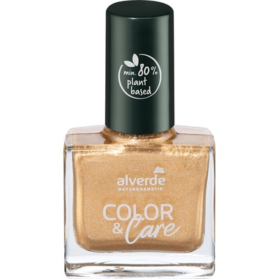 alverde NATURKOSMETIK lak na nehty Color & Care 190 Sparkling Gold 10 ml