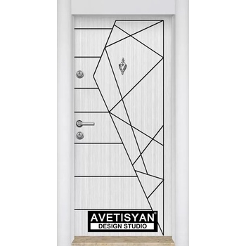 Image 1 of Haska Блиндирана врата Parkdor 01 Бяла перла