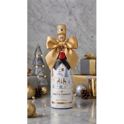 Moët & Chandon Brut Impérial Vánoční zdobená lahev Les 0,375 l
