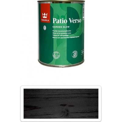 Tikkurila Patio Verso olej na vyvýšené záhony 0,9 l Čierný