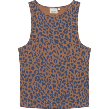 DEDICATED Дамски топ DEDICATED Women's Rib Top Valdermarsvik Top - Leopard Light Brown (116-9659-0914)