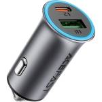 ACEFAST Зарядно за кола с USB-A и USB-C изходи с технология за бързо зареждане - Acefast B16 95W USB-A + USB-C Car Charger (gray) (B16)