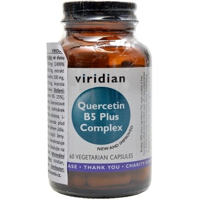 Viridian Quercetin plus B5 komplex 60 kapsúl