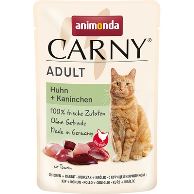 Animonda Carny Pouch 24 x kuřecí a králičí 85 g