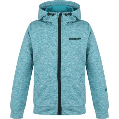 Husky Dětská mikina s kapucí Alony K fd. turquoise