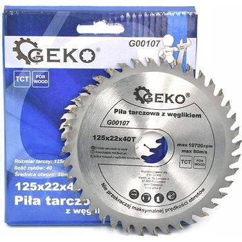 GEKO Kotouč pilový vidiový, 125x22x40T