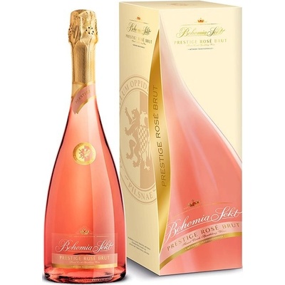 Bohemia Sekt Prestige Rosé Brut Jakostní růžové 12,5% 0,75 l (karton)