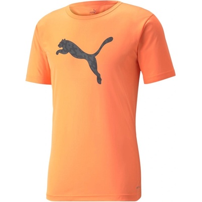 Puma pánské triko individualRISE Logo Tee oranžová