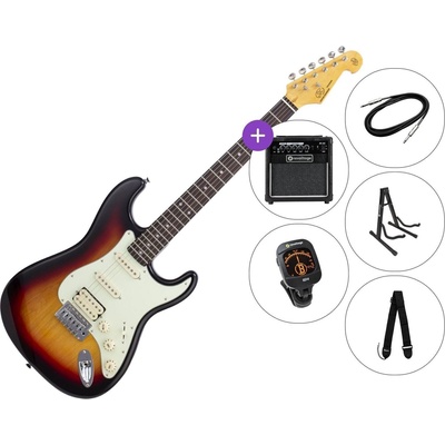 SX SST62+ /HSS SET 2 3-Tone Sunburst Електрическа китара