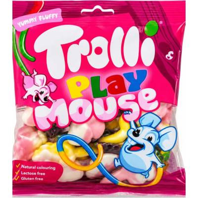 Trolli gumový cukrík Play Mouse, bezlepkové a bezlaktozové 100 g