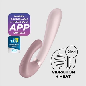 Satisfyer Вибратор с функция за затопляне и APP Satisfyer Heat Wave