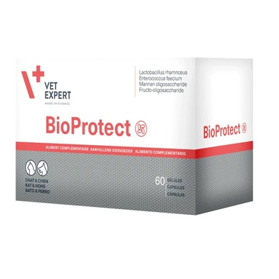 VetExpert BioProtect - хранителна добавка пробиотик за кучета и котки 60 таблетки
