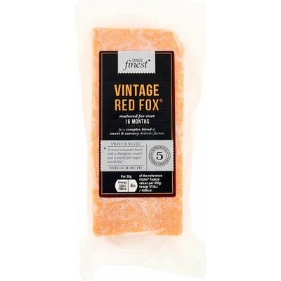 Tesco Finest Vintage Red Leicester Cheese tvrdý plnotučný syr 200 g