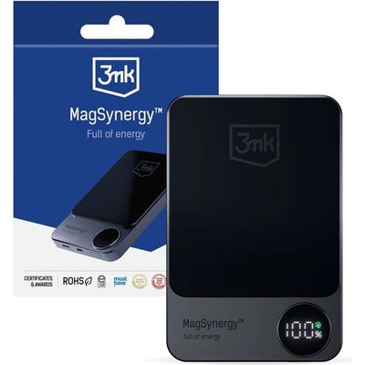 3mk Protection Преносима батерия 3mk MagSynergy, 10000mAh, 35W, MagSafe, Qi (3mk MagSynergy(1)-0)
