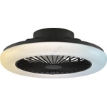 Brilliant - димируемо LED таванно осветително тяло с вентилатор MONTERO LED/20W/230V черно + дистанционно управление (BI0402)