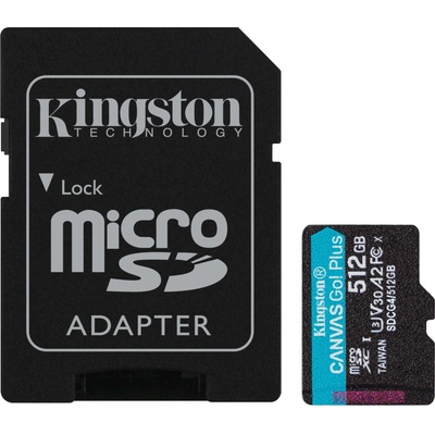 Kingston microSDXC Canvas Go Plus 512GB A2/U3/V30 SDCG4/512GB