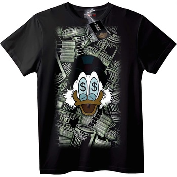 NOONEBRAND Тениска Скрудж Макдък с пари - L, White
