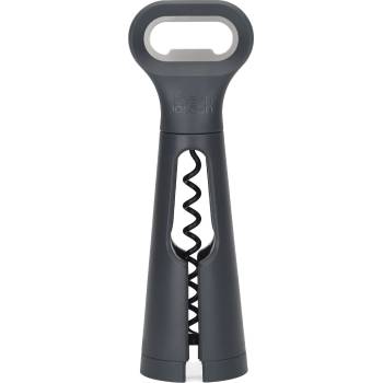 Joseph Joseph Тирбушон и отварачка за бутилки с нож за фолио Duo тъмносив (20213)