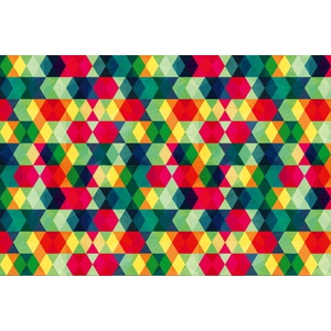 DIMEX ART Флизелинов фототапет цветни триъгълници 375 x 250 см