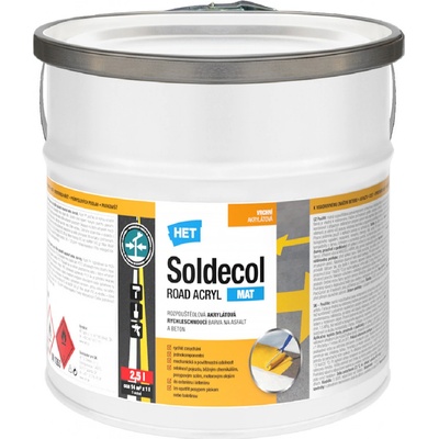 HET Soldecol ROAD ACRYL M 2,5 l Bílá