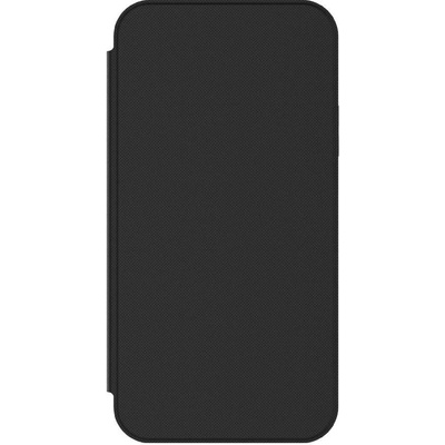 Incipio NGP Folio Case - удароустойчив хоризонтален кожен калъф, тип портфейл за iPhone XS, iPhone X (черен-прозрачен)