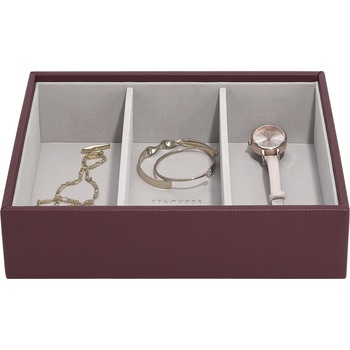 Stackers Classic Stackers Кутия за бижута с 3 отделения, бордо (76865)