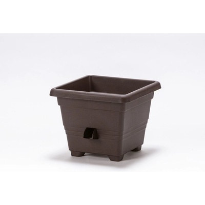Plastia Bergamot Samozavlažovací Květináč hnědá 50 x 50 x 36 cm – Hledejceny.cz